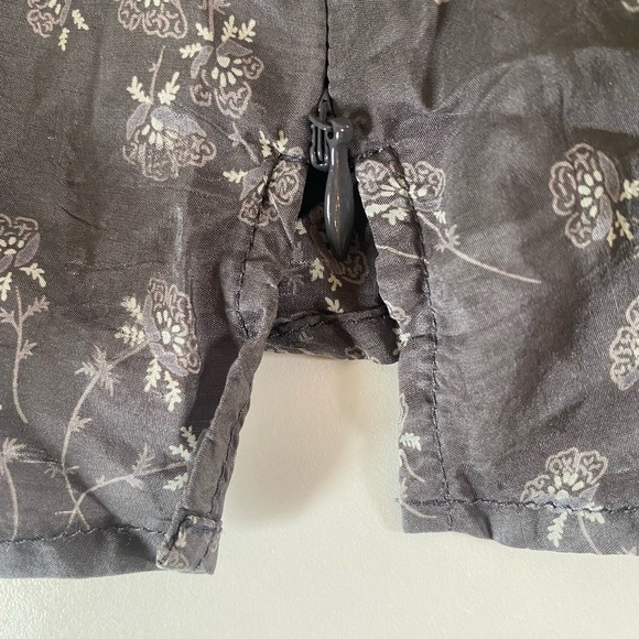 VTG Y2K American Eagle Silk Babydoll Cami Top Gray Lace Floral Fairy Grunge Sz 2 - Picture 9 of 10